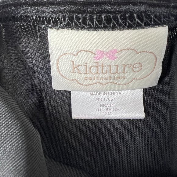 Toddler Sz 18M Kidture  Collection (Division of Ivy of CA) Black White - Picture 4 of 6